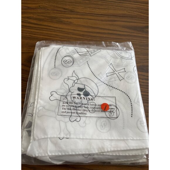 Oriental Trading Co. Color Your Own Pirate Bandanas set of 12 NET - Picture 2 of 3